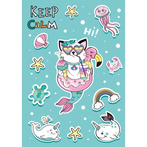 Állatos Cat Vibes A/4 gumis mappa