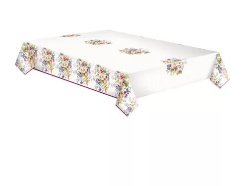 Tischdecke aus Papier mit zartem Blumenmuster, 120 x 180 cm