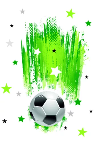 Papierový obrus Futbal s hviezdičkami 120x180 cm