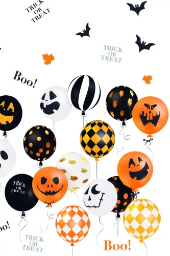 Papierový obrus s balónmi Halloween 120x180 cm