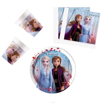   Disney Jégvarázs Leaf party szett 36 db-os 20 cm-es tányérral