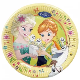 Disney Frozen Fever Pappteller-Set, 8er-Set, 23 cm