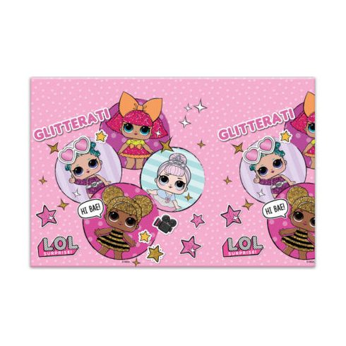LOL Surprise Glitterati műanyag asztalterítő 120x180 cm