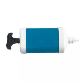 Blaue, blaue Ballonpumpe