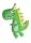 Dinoszaurusz Smile fólia lufi 96 cm
