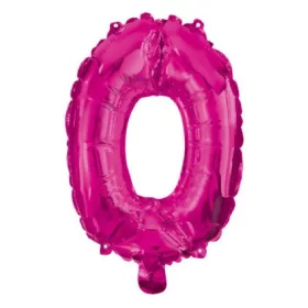 Fóliový balón číslo 0 - ružová 95 cm
