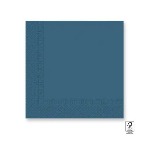 Kék Unicolour Blue szalvéta 20 db-os 33x33 cm FSC