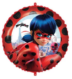 Fóliový balón Lienka a čierny kocúr Hrdina 46 cm