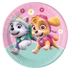 Paw Patrol Skye und Everest Pappteller, 8 Stück, 23 cm, FSC