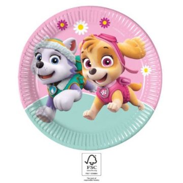   Mancs Őrjárat Skye and Everest papírtányér 8 db-os 23 cm FSC