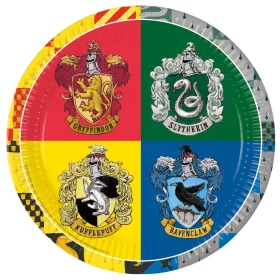 Harry Potter Hogwarts Häuser Pappteller 8 Stück 23 cm FSC