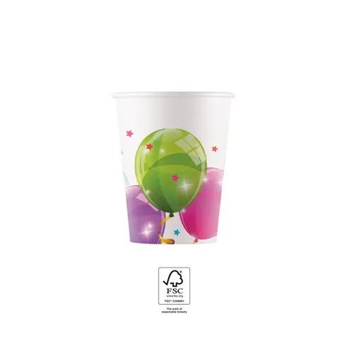 Lufis Sparkling papír pohár 8 db-os 200 ml FSC