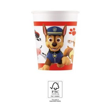   Mancs Őrjárat Ready For Action papír pohár 8 db-os 200 ml FSC