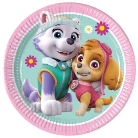 Paw Patrol Skye und Everest Pappteller, 8 Stück, 20 cm, FSC
