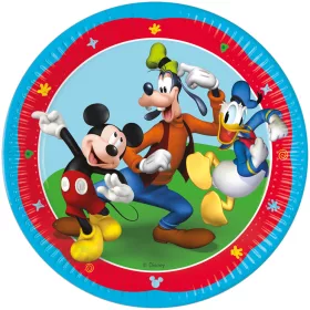   Disney Mickey Rock the House Pappteller, 8 Stück, 23 cm, FSC