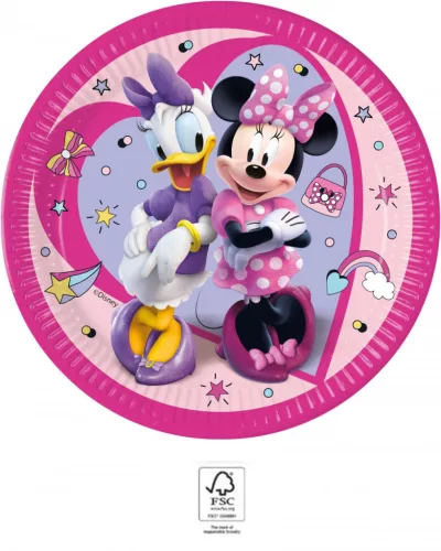 Disney Minnie Junior Pappteller, 8 Stück, 23 cm, FSC