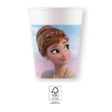 Disney Jégvarázs Wind papír pohár 8 db-os 200 ml FSC
