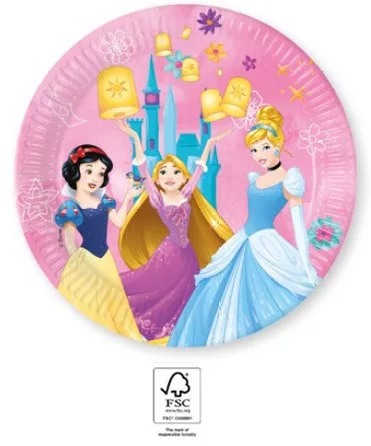 Disney Prinzessinnen – Lebe deine Geschichte – Pappteller, 8 Stück, 23 cm, FSC-zertifiziert