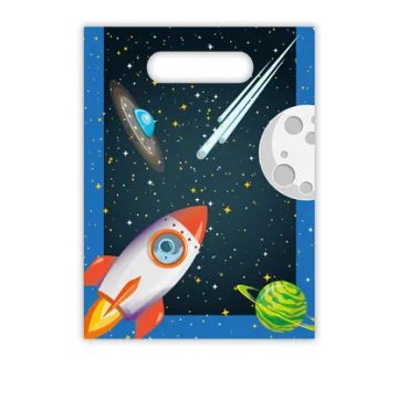Űr Rocket Space ajándéktasak, ajándékzacskó 6 db-os