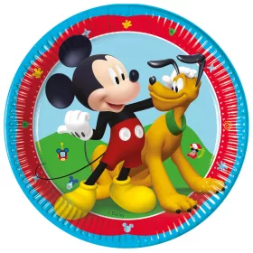   Disney Mickey „Rock the House“ Pappteller, 8 Stück, 20 cm, FSC-zertifiziert