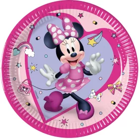   Disney Minnie Junior Pappteller, 8 Stück, 20 cm, FSC-zertifiziert