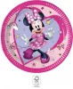 Disney Minnie Junior Pappteller, 8 Stück, 20 cm, FSC-zertifiziert