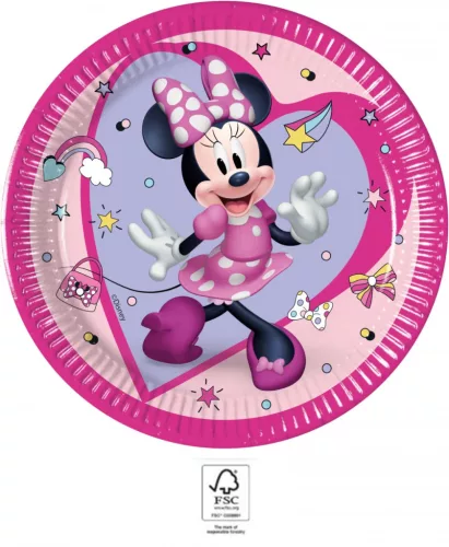 Disney Minnie Junior Pappteller, 8 Stück, 20 cm, FSC-zertifiziert