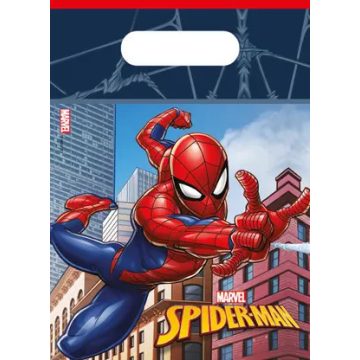   Pókember Crime Fighter ajándéktasak, ajándékzacskó 6 db-os