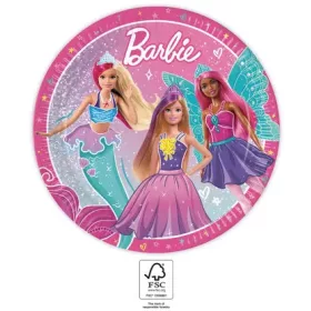 Barbie Fantasy Pappteller, 8 Stück, 23 cm, FSC-zertifiziert