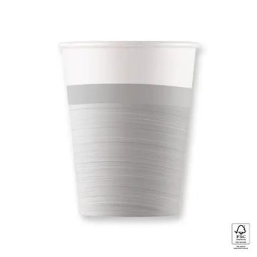   Ezüst Next Generation Silver papír pohár 8 db-os 200 ml FSC