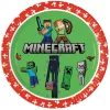 Minecraft-Pappteller, grün, 8 Stück, 23 cm, FSC-zertifiziert