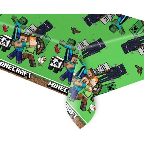 Minecraft Green műanyag asztalterítő 120x180 cm
