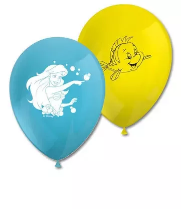 Balón Zvedavá Ariel od Disney princeznej, 8 ks.