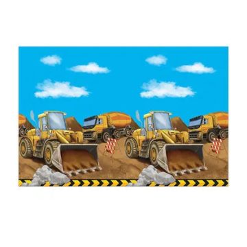 Építkezés Grabber műanyag asztalterítő 120x180 cm