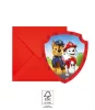 Pozvánka na párty Záchranári Tlapkovej patroly, 6 kusov, FSC