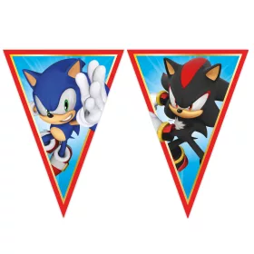 Girlanda s vlajkou Sonic the Hedgehog Sega FSC 2,3 m