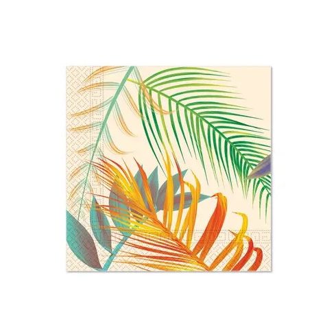 Levél Tropical Leaves szalvéta 20 db-os 33x33 cm FSC
