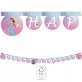 Barbie Fantasy Happy Birthday Schriftzug FSC 2 m