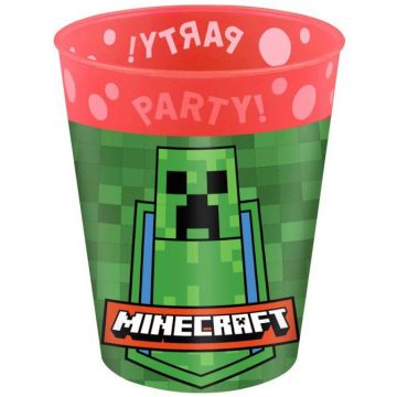 Minecraft Party micro prémium műanyag pohár 250 ml