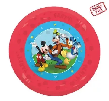 Disney Mickey Rock the House mikro premium plastični set od 4 ravnih tanjura 21 cm