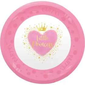   Hercegnők Little Princess micro prémium műanyag lapostányér 4 db-os szett 21 cm