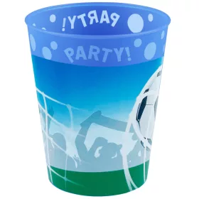   Fußballfans Mikro-Premium-Kunststoffbecher-Set, 4er-Set, 250 ml