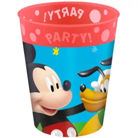   Disney Mickey Rock the House Micro Premium-Kunststoffbecher-Set, 4er-Set, 250 ml