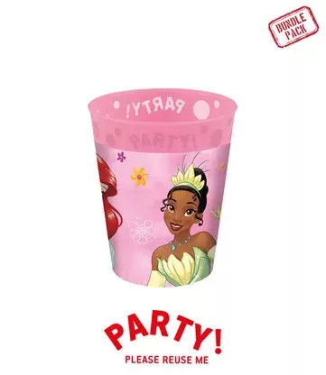 Disney Prinzessinnen – Erlebe deine Geschichte – 4er-Set hochwertige Mikro-Kunststoffbecher (250 ml)