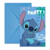Disney Lilo i Stitch, pozivnica za zabavu Zvjezdani pas i anđeo, 6 dijelova, FSC