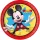 Disney Mickey „Jump to Fun“-Pappteller, 8 Stück, 20 cm, FSC-zertifiziert
