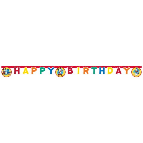 Disney Mickey Jump Into Fun Happy Birthday felirat FSC 2 m