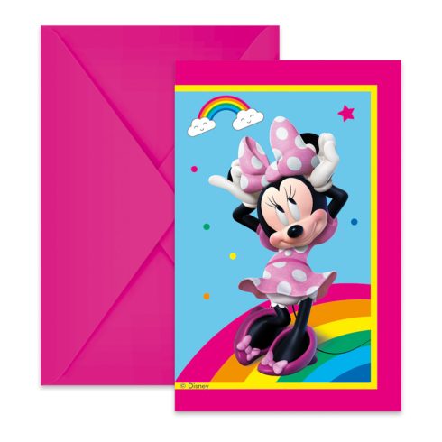 Disney Minnie Makes Me Smile party meghívó 6 db-os FSC