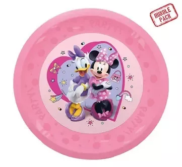 Disney Minnie Makes Me Smile micro prémium műanyag lapostányér 4 db-os szett 21 cm