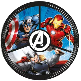 Avengers Evergreen Pappteller, 8 Stück, 20 cm, FSC